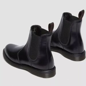 Dr. Martens Flora Chelsea Smooth Leather Black Boots 6